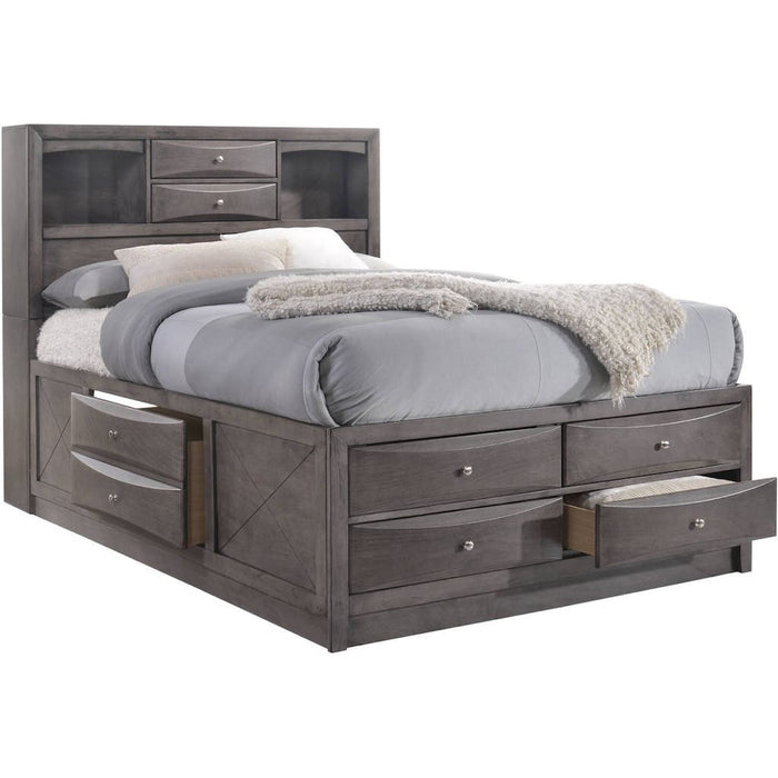 Emily Gray Storage Platform Bedroom Set