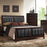 Carlton Upholstered Bed Cappuccino and Black