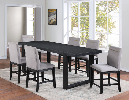 Yves 5-Piece Counter Dining Set (Counter Table & 4 Performance Fabric Counter Chairs)