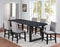 Yves 5-Piece Counter Dining Set (Counter Table & 4 Performance Fabric Counter Chairs)