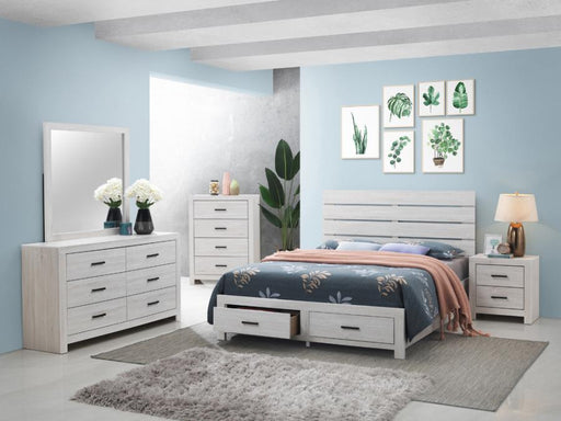 Brantford Storage Bed Coastal White