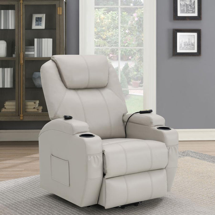 Sanger Upholstered Power Lift Recliner Chair with Massage