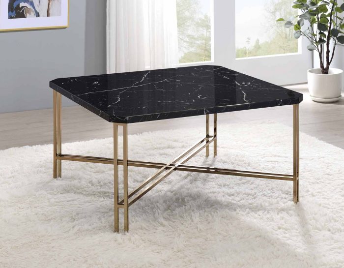 Daxton Faux-Marble 3-Piece Occasional Set (Cocktail & 2 End Tables)