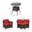 4 Pieces Outdoor Cushioned Rattan Furniture Set