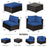 6 Pieces Outdoor Patio Rattan Sectional Sofa Set with Coffee Table