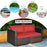 2 Pieces Patio Rattan Sectional Conversation Sofa Set