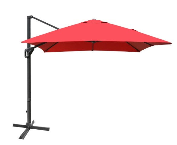 10 x 13 Feet Rectangular Cantilever Umbrella with 360° Rotation Function