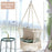 Hanging Hammock Chair with 330 Pounds Capacity and Cotton Rope Handwoven Tassels Design