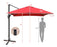 10 x 13 Feet Rectangular Cantilever Umbrella with 360° Rotation Function