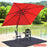 10 x 13 Feet Rectangular Cantilever Umbrella with 360° Rotation Function