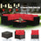 6 Pieces Rattan Patio Sectional Sofa Set with Cushions for 4-5 Person