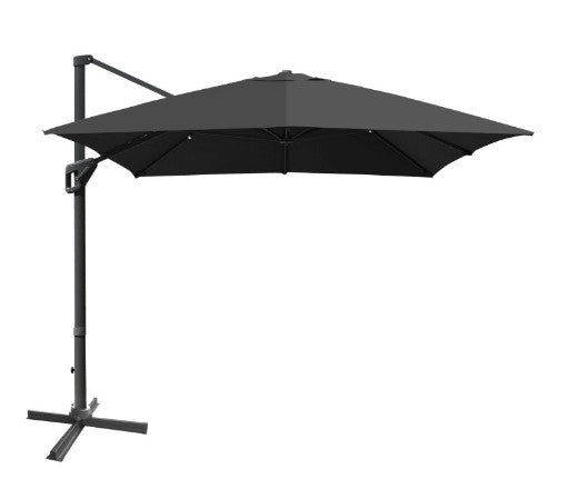 10 x 13 Feet Rectangular Cantilever Umbrella with 360° Rotation Function