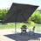 10 x 13 Feet Rectangular Cantilever Umbrella with 360° Rotation Function