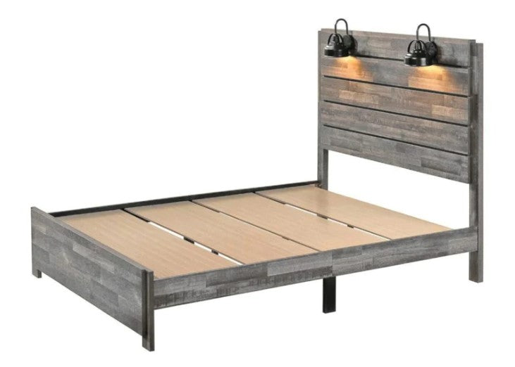 Carter Gray Platform Bed