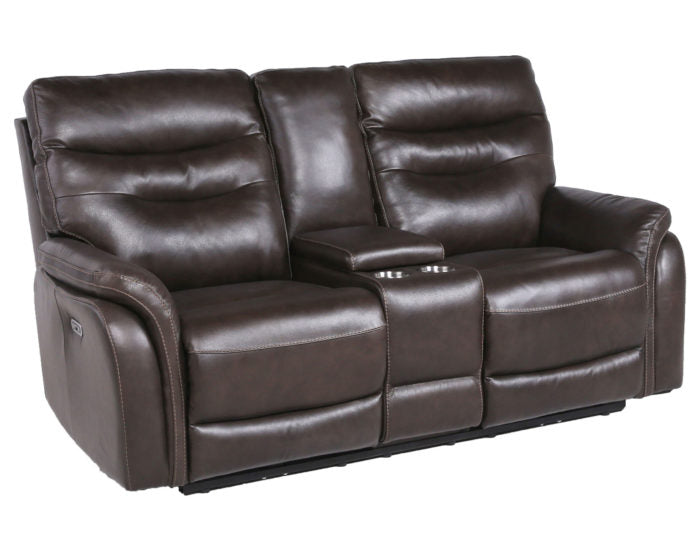 Fortuna 3-Piece Dual-Power Leather Reclining Set(Sofa, Loveseat & Chair)