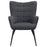 Isla Upholstered Flared Arms Accent Chair With Grid Tufted