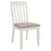 Nogales Vertical Slat Back Dining Side Chair Off White (Set of 2)