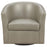 Turner Upholstery Sloped Arm Accent Swivel Chair Champagne