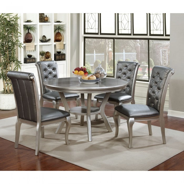 AMINA 5 PIECE ROUND DINING SET