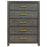 Kieran 5-drawer Bedroom Chest Grey