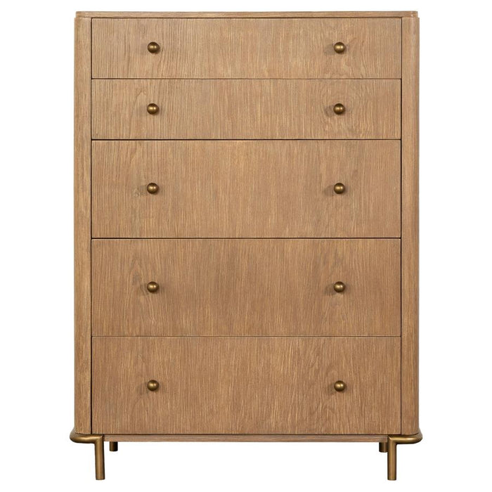 Arini 5-drawer Chest Sand Wash