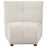 Charlotte Upholstered Curved Armless Chair Ivory