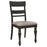 Bridget Ladder Back Dining Side Chair Stone Brown and Charcoal Sandthrough (Set of 2)