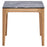 Polaris Square SmartTop Side End Table Grey and Light Oak