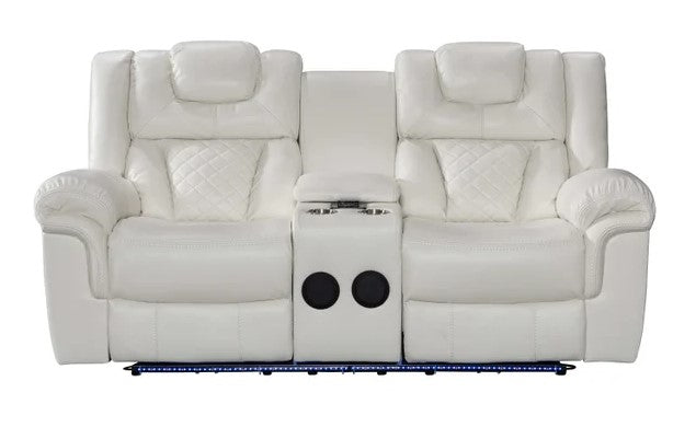 Alexa White 3PC Power Reclining Set