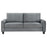 Davis Upholstered Rolled Arm Loveseat Grey