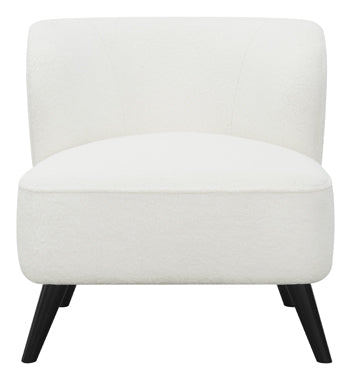 Alonzo Upholstered Track Arms Accent Chair Natural