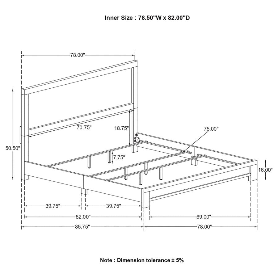 Sidney Panel Bed Rustic Pine