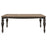 Bridget Rectangular Dining Table Brown Brushed and Charcoal Sandthrough