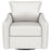 Madia Upholstered Slope Arm Swivel Club Chair Vanilla