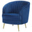 Sophia Upholstered Vertical Channel Tufted Chair Blue