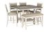 Counter Height Table + 4 Chair + Bench Set