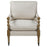 Dempsy Upholstered Accent Chair With Casters Beige