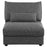 Sasha Upholstered Armless Chair Barely Black