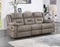 Abilene Manual Reclining Sofa with Drop-Down Console, Tan