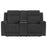 Brentwood Upholstered Motion Reclining Loveseat Black