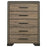 Baker 5-drawer Chest Brown and Light Taupe