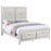 Larue Upholstered Tufted Panel Bed Silver