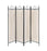 Dove 4-Panel Folding Screen Beige And Black