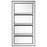 Oriel 3-Shelf Rectangle Wall Mirror