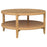 Camillo Round Solid Wood Coffee Table Maple Brown