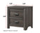 Adalaide Grayish Brown Nightstand