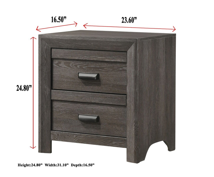 Adalaide Grayish Brown Nightstand