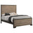 Baker Panel Bed Brown and Light Taupe