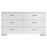 Felicity 6-drawer Dresser Glossy White