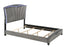 Frampton Gray LED Upholstered Platform Bed